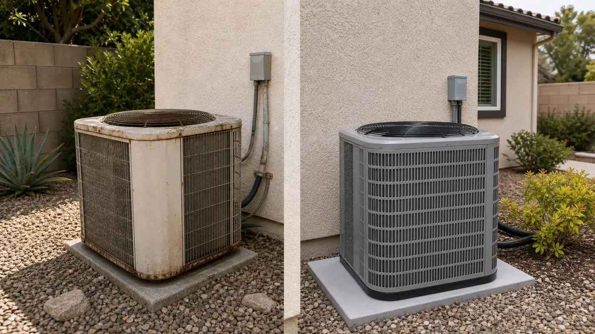 Comparing repair and replacement options for a Trane AC in Santa Clarita, CA
